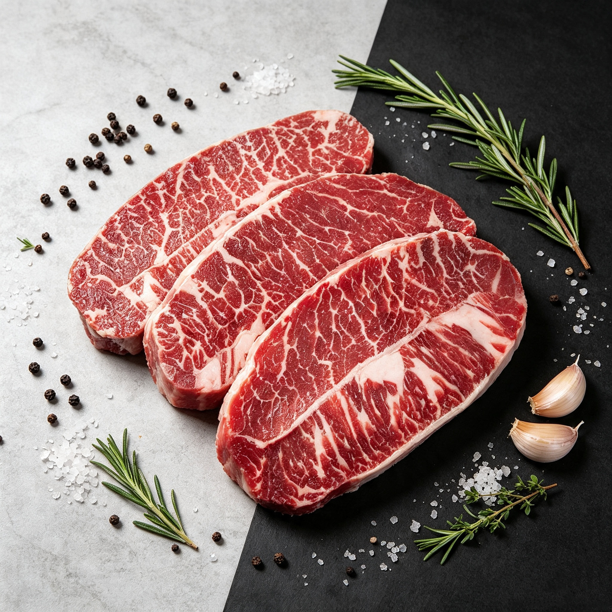 Original-cut Marble Beef Steak