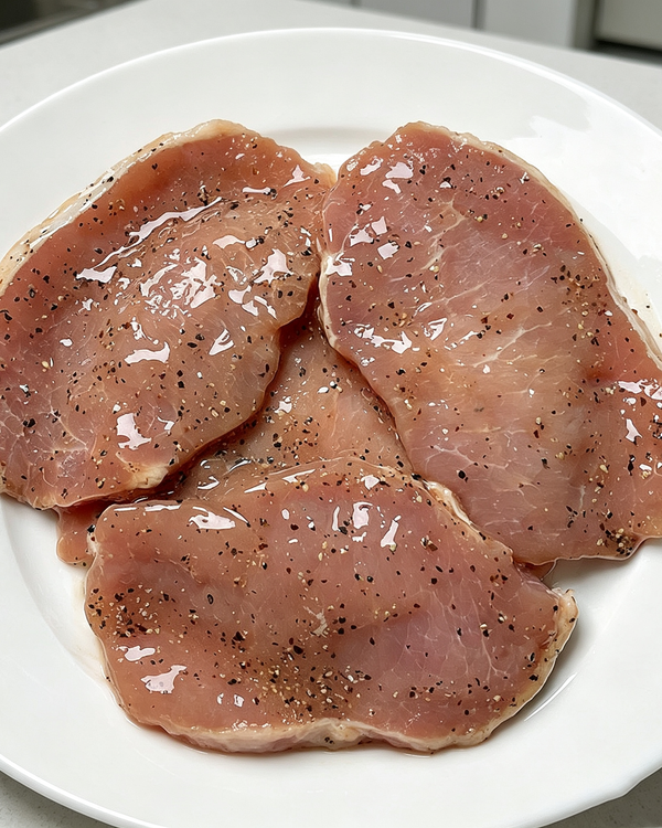 Marinated Black Pepper Pork Chop